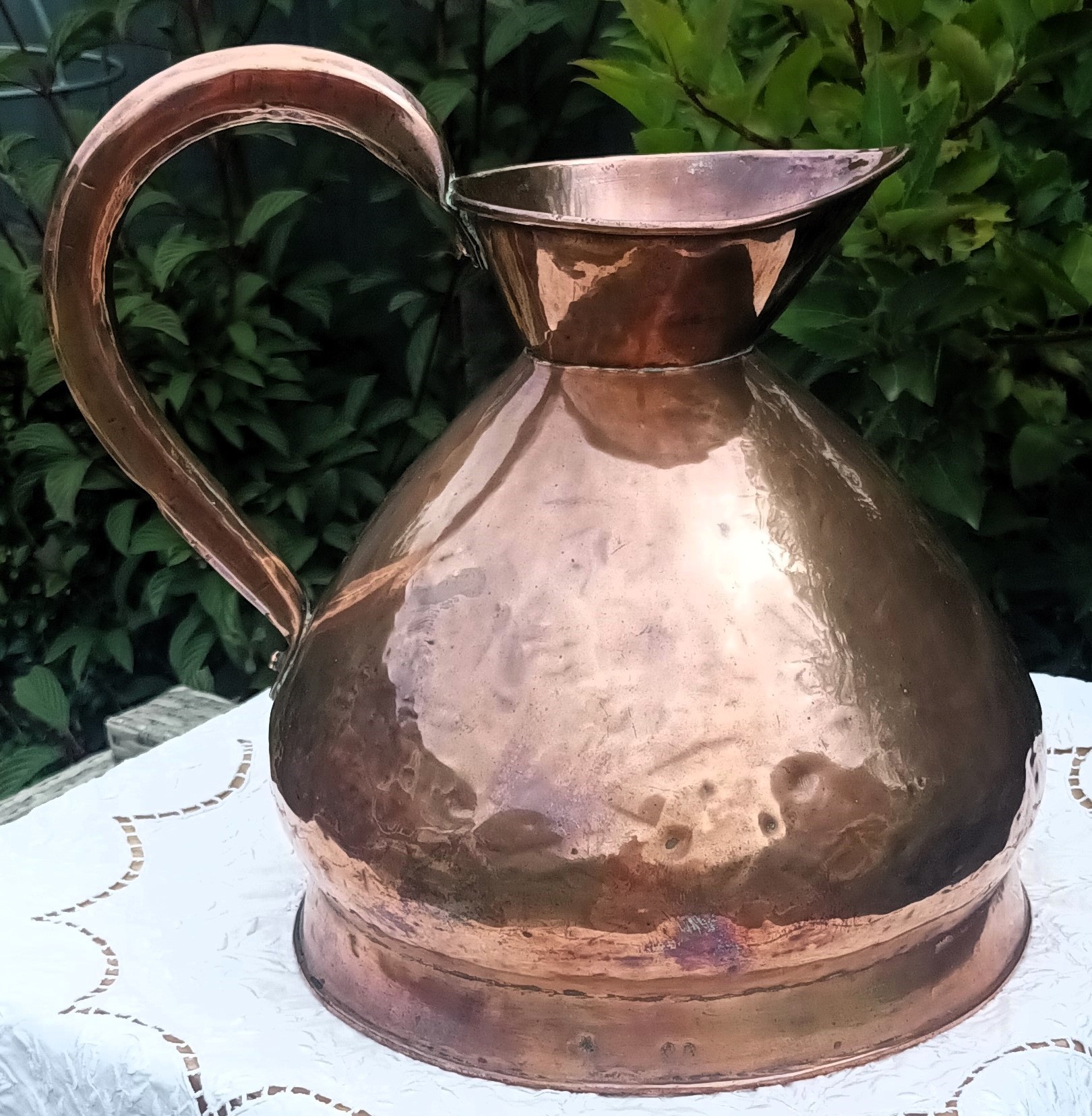 Antique English Georgian 2 Gallon Copper Harvest Measure Antique Metals 5